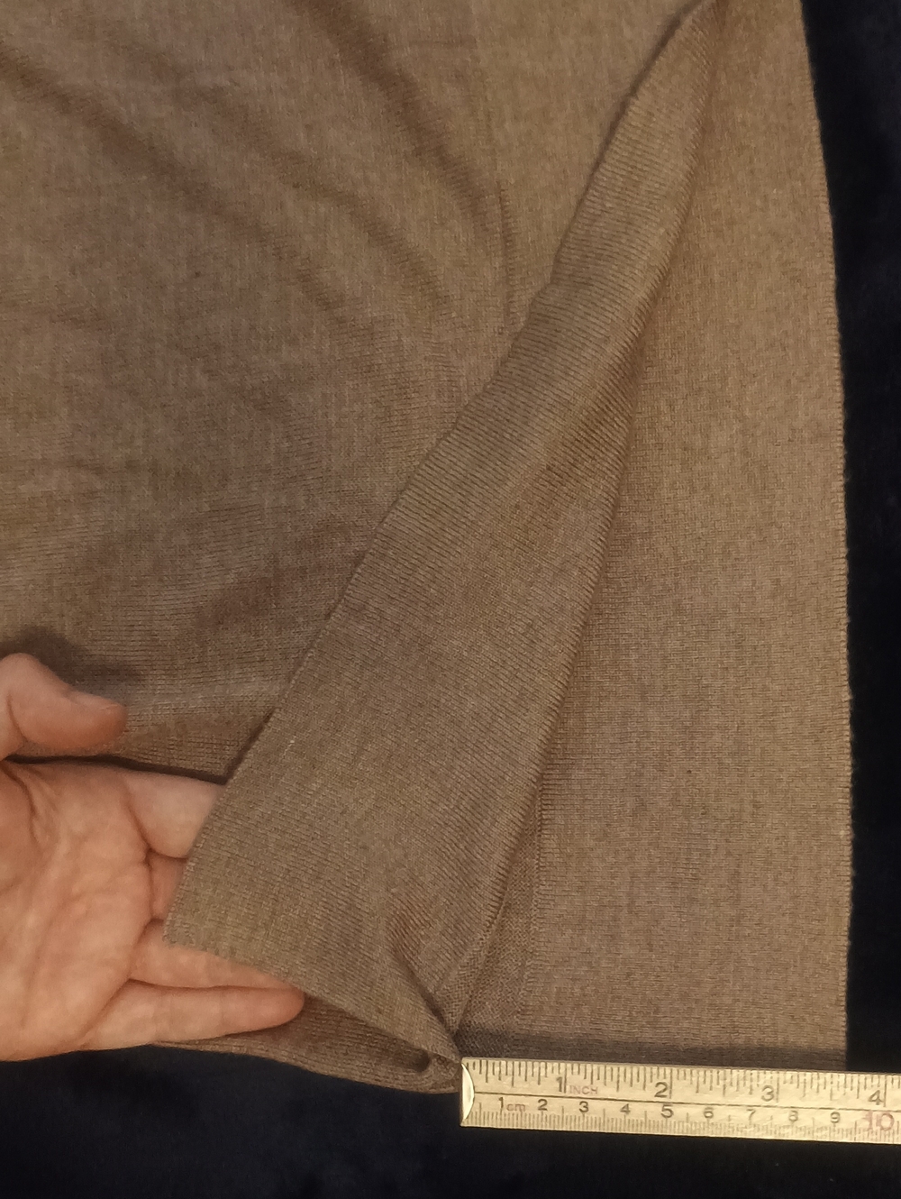 Philippe Le Bac Cashmere Silk  Blend Sweater - Lightweight Luxury - Tan - Size 2 - Picture 8 of 12